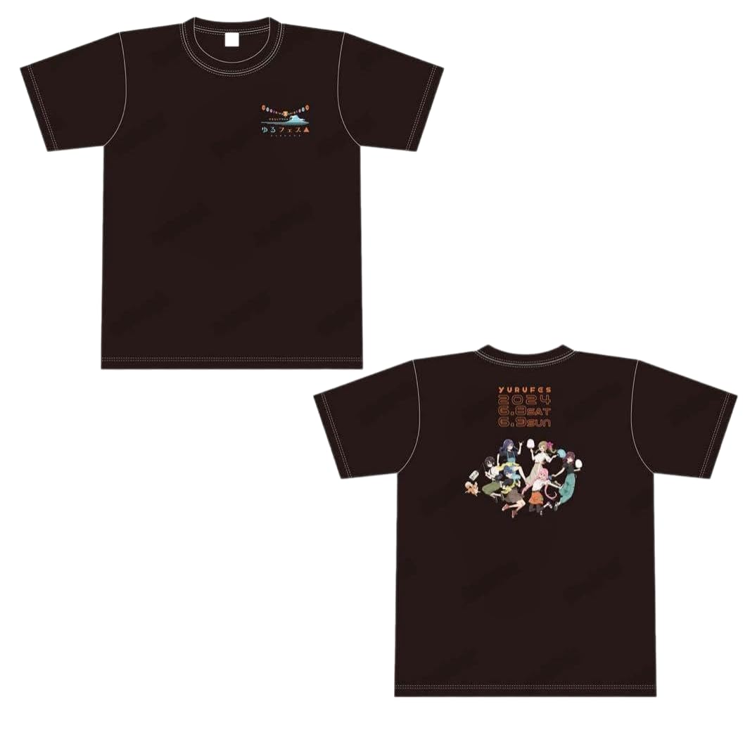 Amazon.co.jp: フェスTシャツゆるフェス△ 2024 Tシャツ 黒 Lサイズ